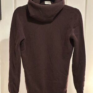 Cashmere Bloomingdale's Brown Cowl Neck Sweater